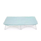 Regalo My Cot with Quilted Waterproof Sheet: Metal Frame, Light Green, Portable Baby Bed