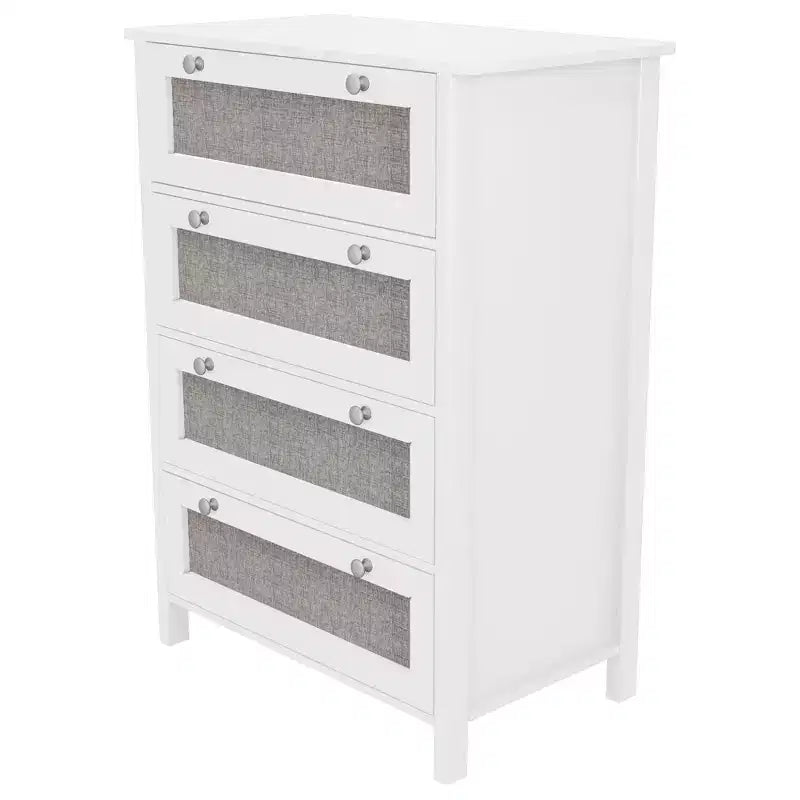 HYLEORY Dresser for Bedroom, 27.55''W Dresser with 4 Drawers, Modern Chest of Drawers, Large Capacity Dresser, Storage Cabinet for Bedroom, Hallway