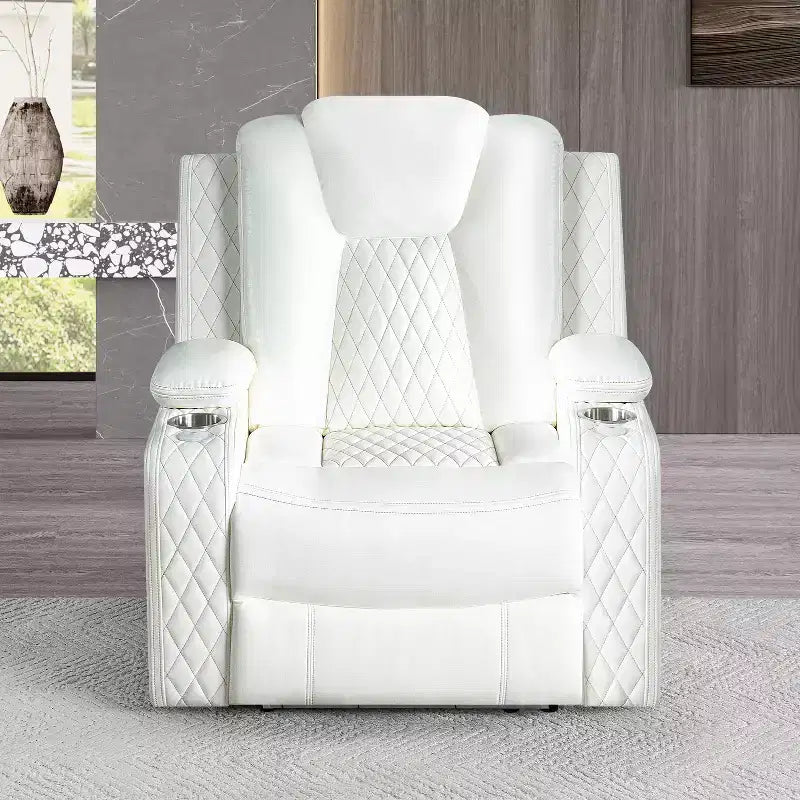 Home Imports Emporium Deluxe Theater Style Motion Loveseat with LED Lights