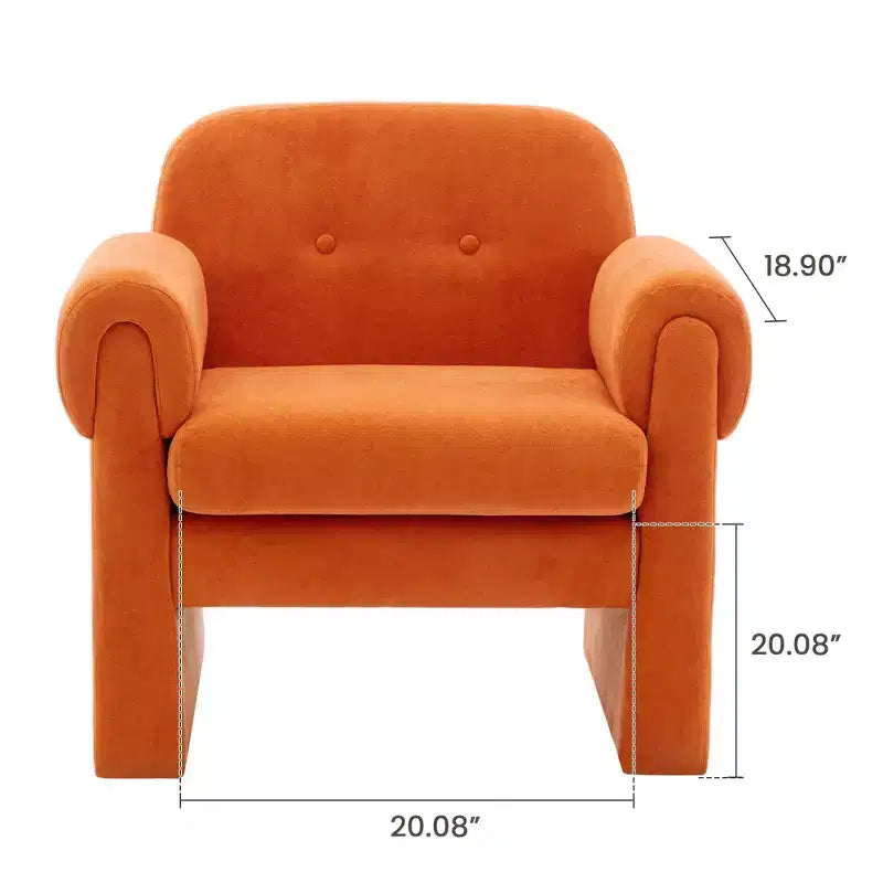 Hyleory 33.07'' Downy Fluffy Cloud Upholstered Accent Chair,Armchair for Bedroom Reception Area Reading Room Living Room(set of 2)