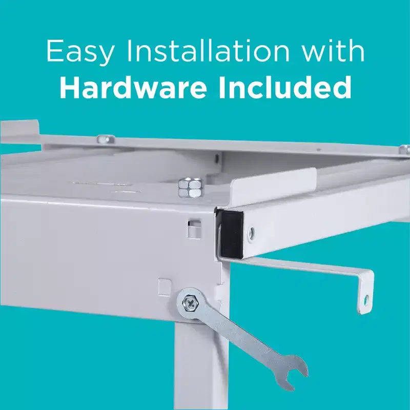 BLACK+DECKER BWDS Washer Dryer Stacking Rack Stand, White
