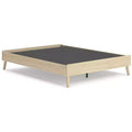 Signature Design by Ashley Cabinella Queen Platform Bed, Tan