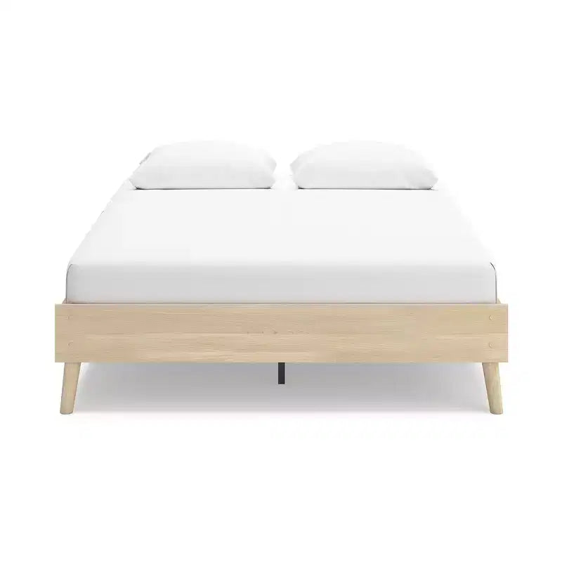 Signature Design by Ashley Cabinella Queen Platform Bed, Tan