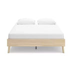 Letto Matrimoniale Queen con Testiera Imbottita – Marrone Chiaro