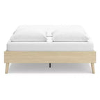 Letto Matrimoniale Queen con Testiera Imbottita – Marrone Chiaro