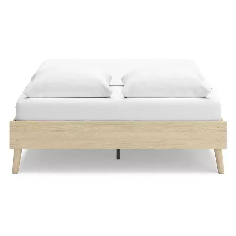 Signature Design by Ashley Cabinella Queen Platform Bed, Tan