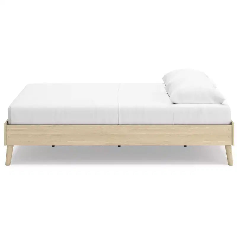 Signature Design by Ashley Cabinella Queen Platform Bed, Tan