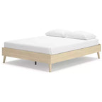 Letto Matrimoniale Queen con Testiera Imbottita – Marrone Chiaro