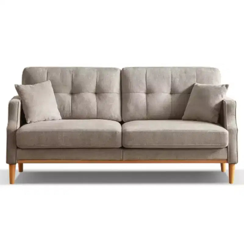 Light Grey 32 in. W x 70 in.H Polyester Three-seater Sofa With Waterproof Fabric And USB Charging Port