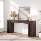 70.8 Tavolo Consolle Moderno, Design in Legno Spesso, Tavolo da Ingresso e Divano per Ingresso, Soggiorno Dietro il Divano