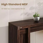 70.8 Tavolo Consolle Moderno, Design in Legno Spesso, Tavolo da Ingresso e Divano per Ingresso, Soggiorno Dietro il Divano