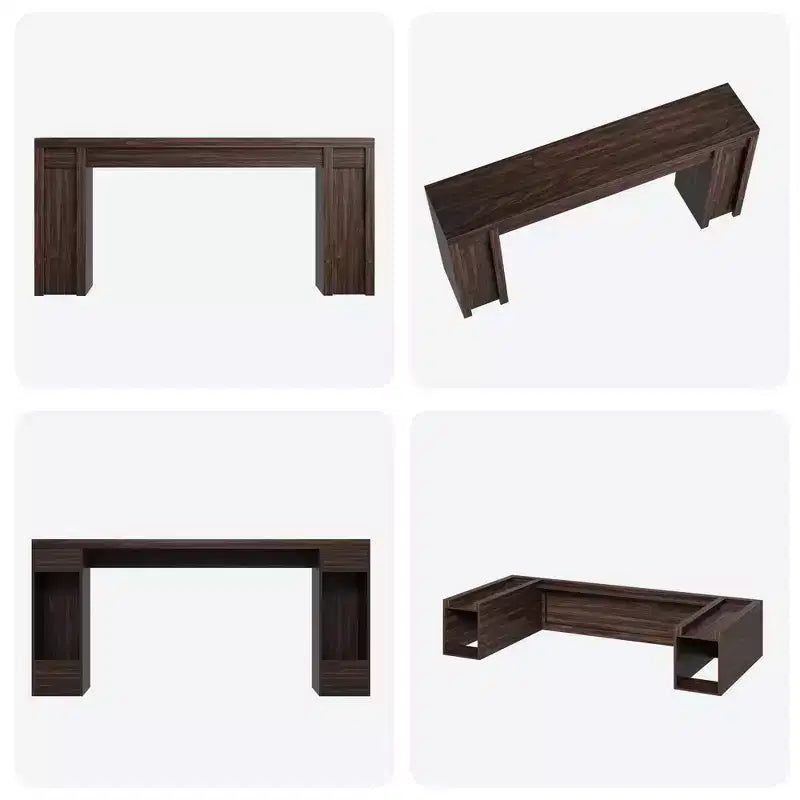 70.8 Modern Console Table,Thick Wood Design Hall & Sofa Table for Entryway, Living Room Behind Couch