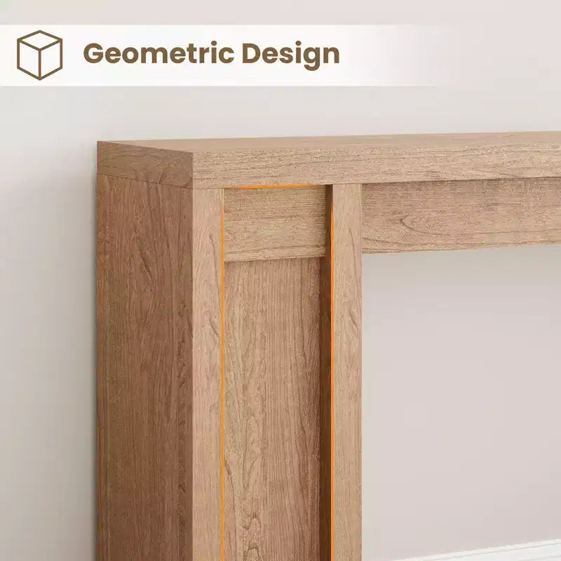 70.8 Modern Console Table,Thick Wood Design Hall & Sofa Table for Entryway, Living Room Behind Couch