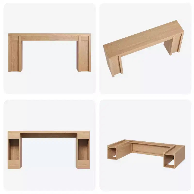 70.8 Modern Console Table,Thick Wood Design Hall & Sofa Table for Entryway, Living Room Behind Couch