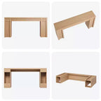 70.8 Tavolo Consolle Moderno, Design in Legno Spesso, Tavolo da Ingresso e Divano per Ingresso, Soggiorno Dietro il Divano