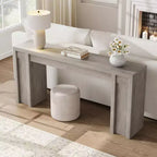 70.8 Tavolo Consolle Moderno, Design in Legno Spesso, Tavolo da Ingresso e Divano per Ingresso, Soggiorno Dietro il Divano