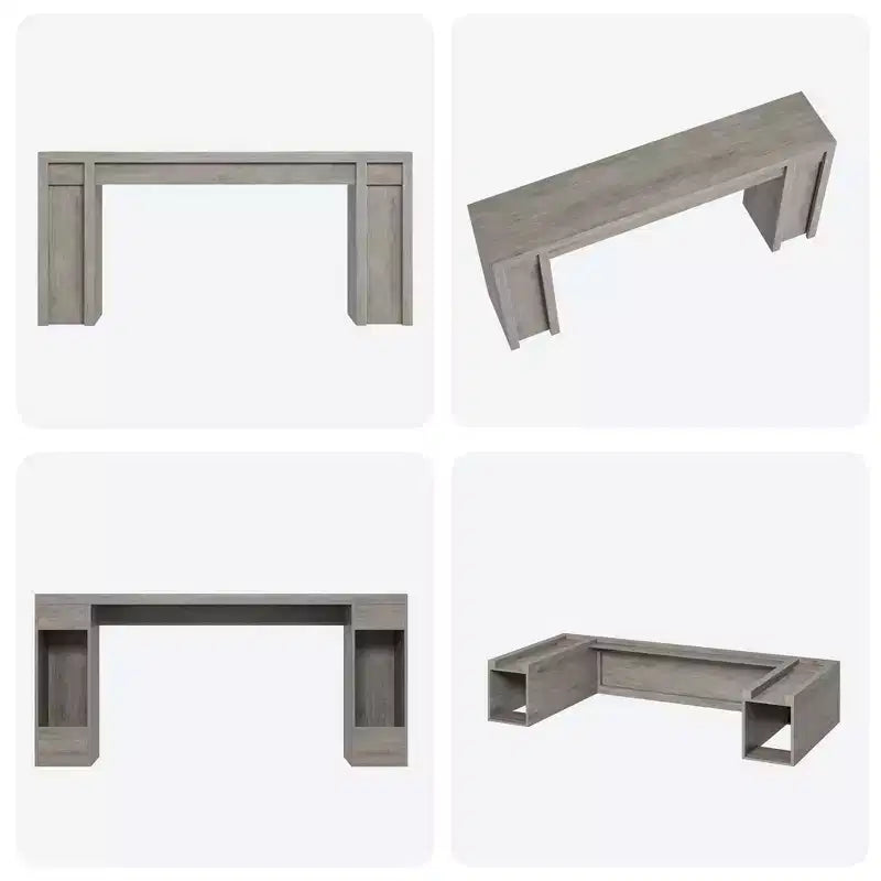 70.8 Modern Console Table,Thick Wood Design Hall & Sofa Table for Entryway, Living Room Behind Couch