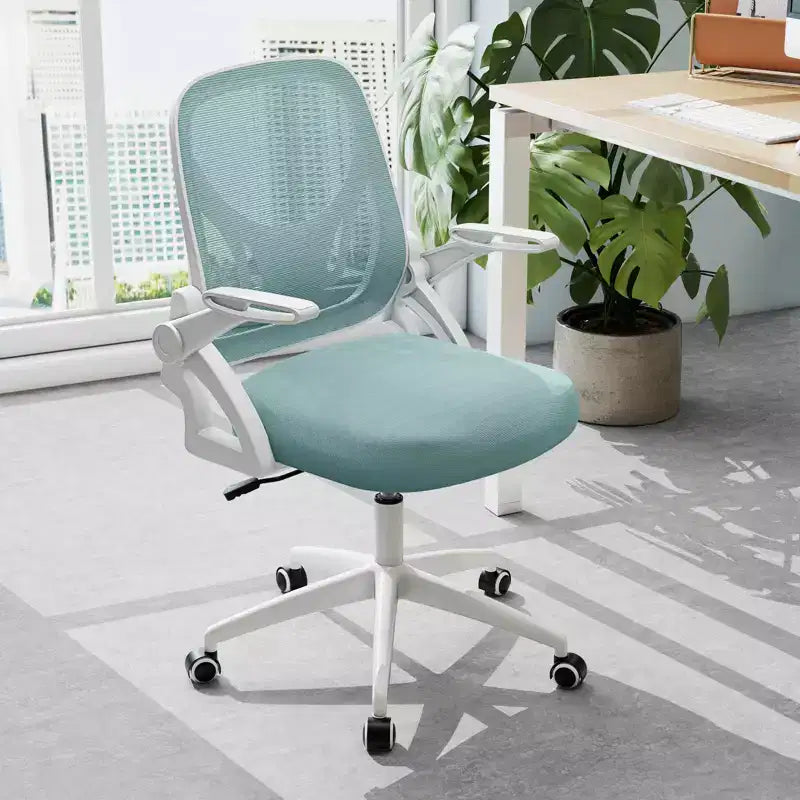 Ergonomic Mesh Office Chair with Lumbar Support & Flip-Up Arms – Multiple Colors
