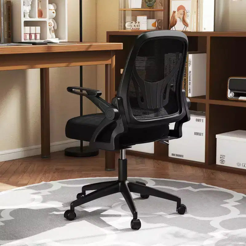 Ergonomic Mesh Office Chair with Lumbar Support & Flip-Up Arms – Multiple Colors