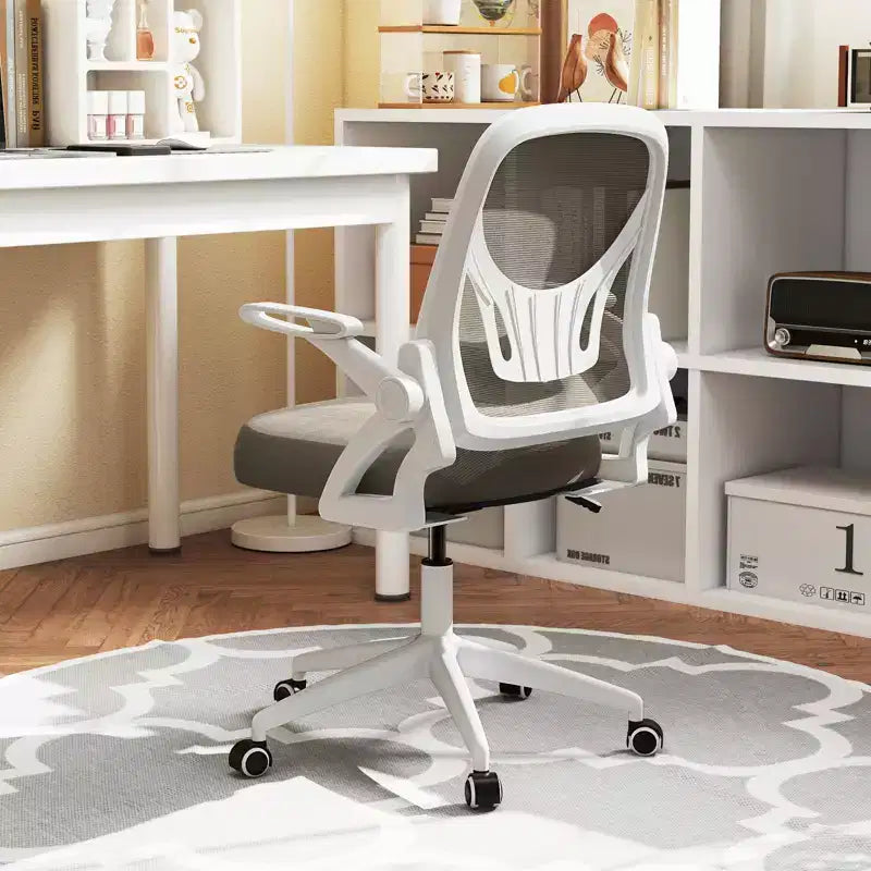 Ergonomic Mesh Office Chair with Lumbar Support & Flip-Up Arms – Multiple Colors