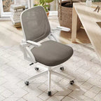 Sedia da ufficio ergonomica in rete con supporto lombare e braccioli ribaltabili – Diversi colori