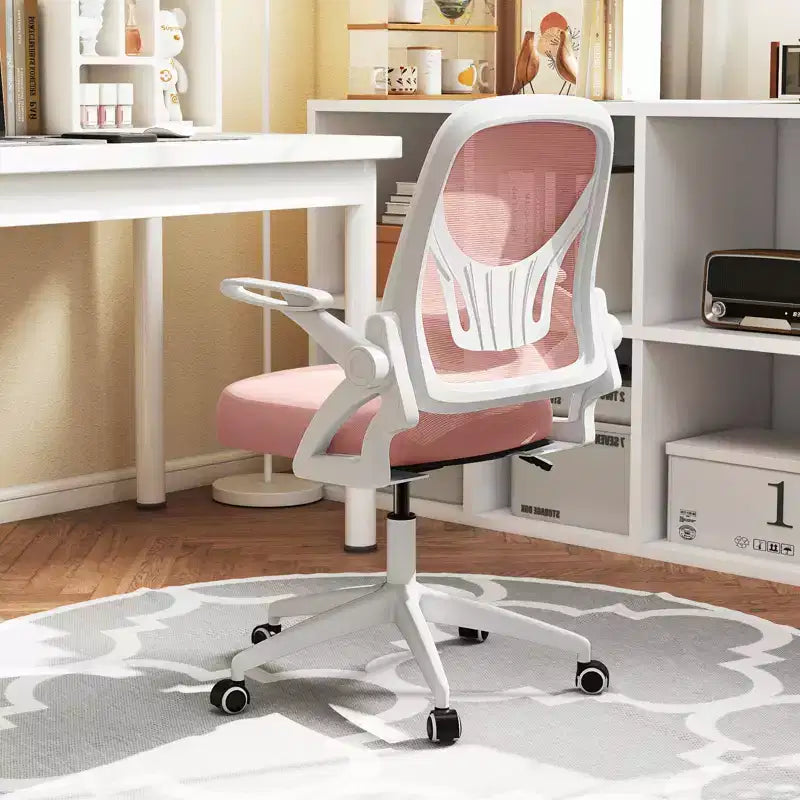 Ergonomic Mesh Office Chair with Lumbar Support & Flip-Up Arms – Multiple Colors