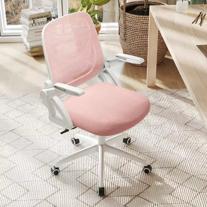 Ergonomic Mesh Office Chair with Lumbar Support & Flip-Up Arms – Multiple Colors