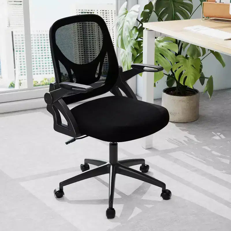Ergonomic Mesh Office Chair with Lumbar Support & Flip-Up Arms – Multiple Colors