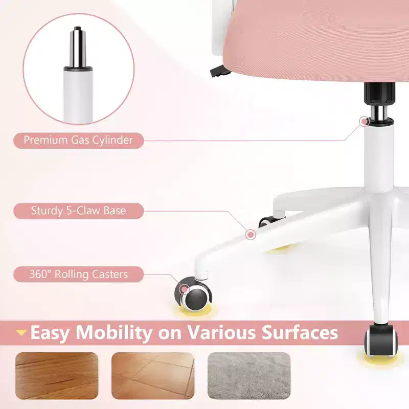 Ergonomic Mesh Office Chair with Lumbar Support & Flip-Up Arms – Multiple Colors