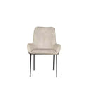 Sedia da pranzo moderna con braccioli curvi – Beige, Stile contemporaneo