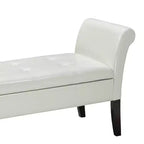 Panca Contenitore Accent Trapuntata – Espresso, Profilo Sottile con Gambe Oblique