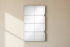 Uttermost Henri 26 1/2 x 44 Curved Multi Panel Wall Mirror