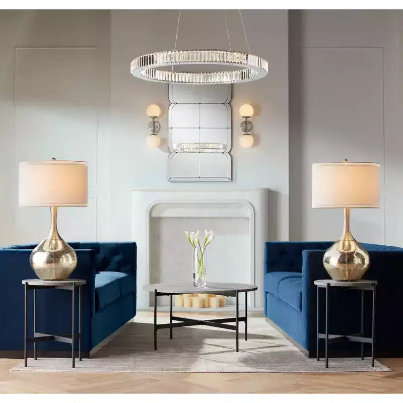 Uttermost Henri 26 1/2 x 44 Curved Multi Panel Wall Mirror