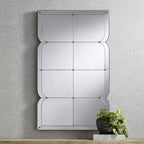Specchio da parete ricurvo multi-pannello 26,5" x 44"