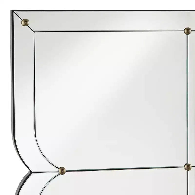 Uttermost Henri 26 1/2 x 44 Curved Multi Panel Wall Mirror