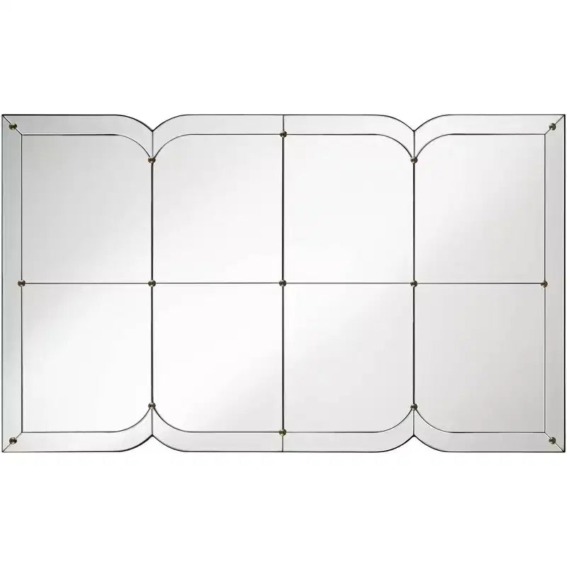 Uttermost Henri 26 1/2 x 44 Curved Multi Panel Wall Mirror
