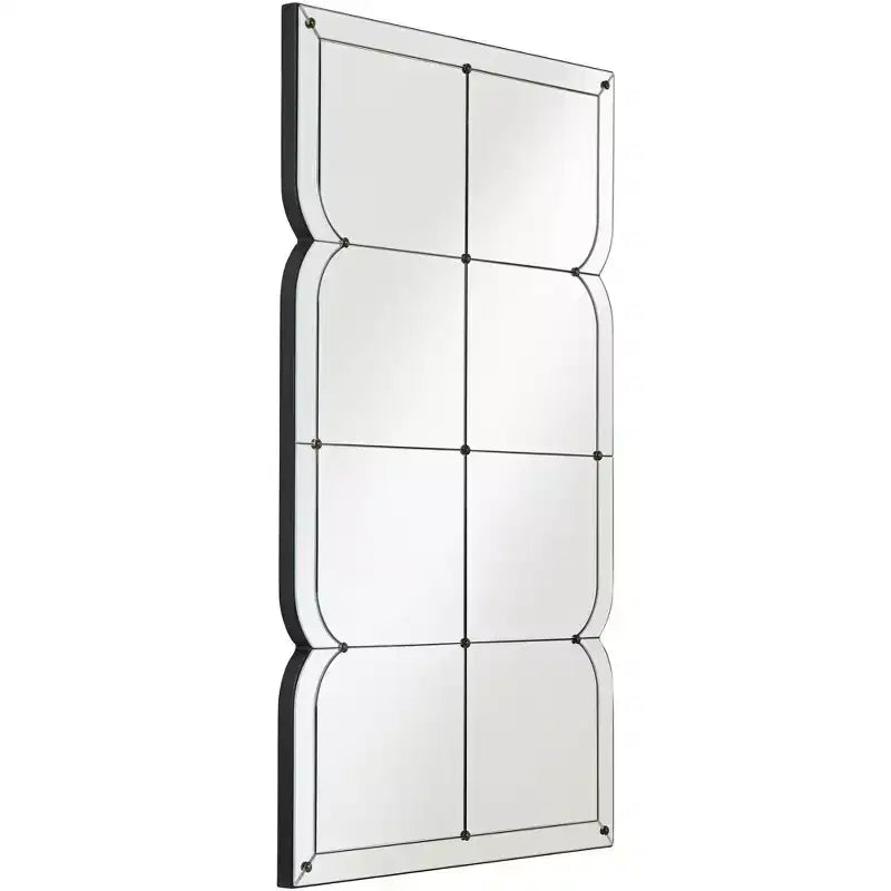Uttermost Henri 26 1/2 x 44 Curved Multi Panel Wall Mirror