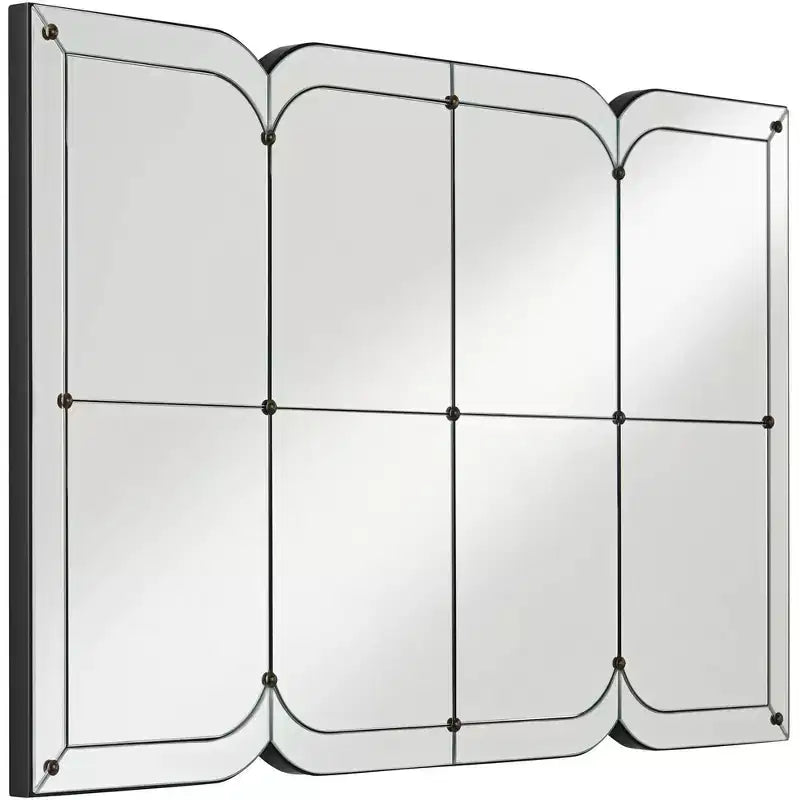 Uttermost Henri 26 1/2 x 44 Curved Multi Panel Wall Mirror