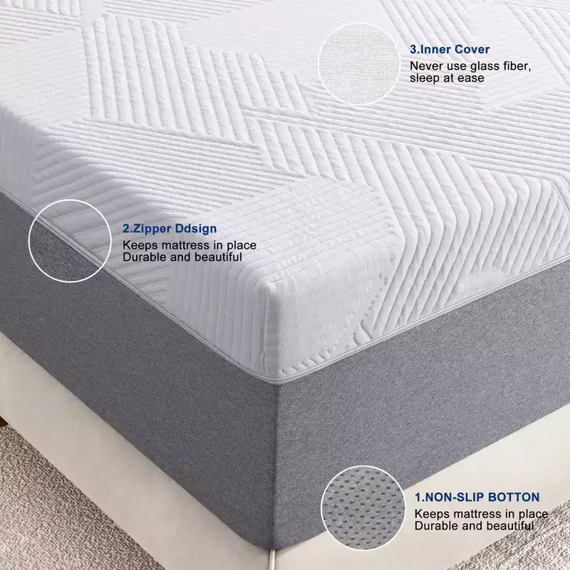 Wuleitex store 10  gel memory foam mattress