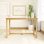 Scrivania in legno massello – 120 cm, design semplice per camera da letto e ufficio