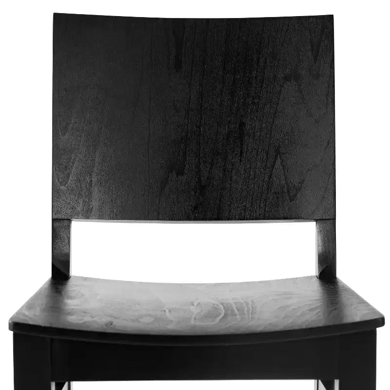 Flash Furniture 2 Pack Naples Commercial Grade Solid Wood Dining Chairs with Curved Backrests
