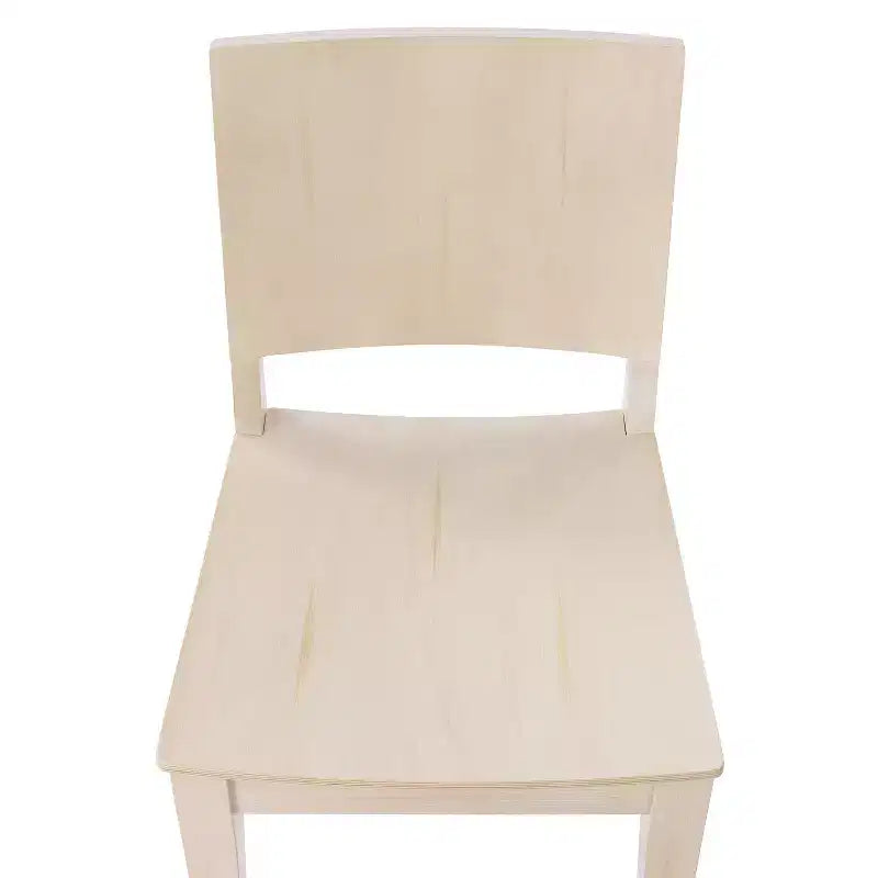 Flash Furniture 2 Pack Naples Commercial Grade Solid Wood Dining Chairs with Curved Backrests