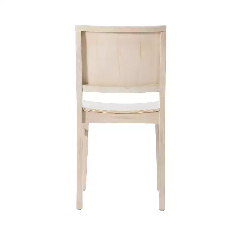 Flash Furniture 2 Pack Naples Commercial Grade Solid Wood Dining Chairs with Curved Backrests