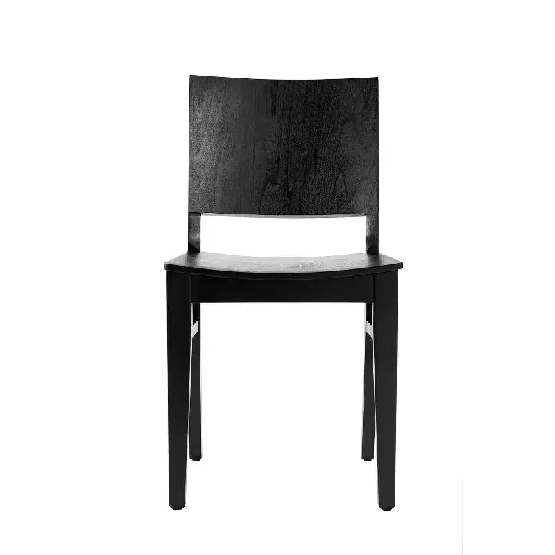Flash Furniture 2 Pack Naples Commercial Grade Solid Wood Dining Chairs with Curved Backrests