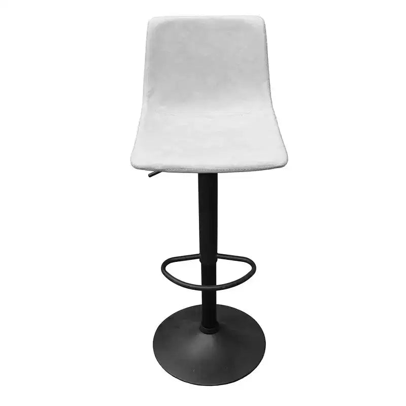 LeisureMod Tilbury Modern Adjustable Bar Stool Set of 2 with Footrest and Swivel, Counter Height Chairs for Kitchen Island, Breakfast Bar, or Home Bar