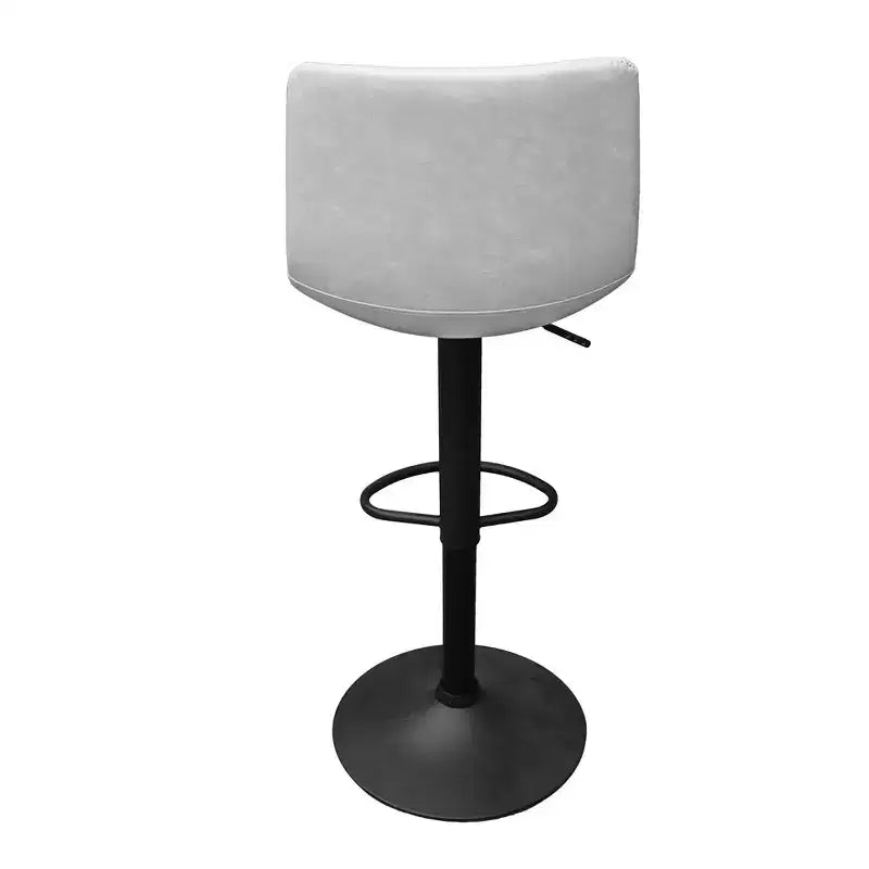 LeisureMod Tilbury Modern Adjustable Bar Stool Set of 2 with Footrest and Swivel, Counter Height Chairs for Kitchen Island, Breakfast Bar, or Home Bar