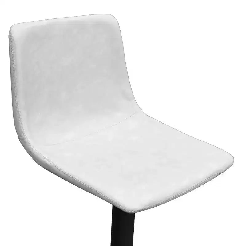 LeisureMod Tilbury Modern Adjustable Bar Stool Set of 2 with Footrest and Swivel, Counter Height Chairs for Kitchen Island, Breakfast Bar, or Home Bar