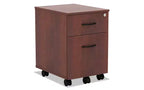 Alera Alera Valencia Series Mobile Pedestal, Left/Right, 2-Drawers: Box/File, Legal/Letter, Medium Cherry, 15.88 x 19.13 x 22.88