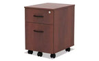 Cassettiera mobile a 2 cassetti (box/file) – Ciliegio medio, 40,3x48,6x58,1 cm