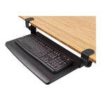 Stand Up Desk Store Large Clamp-On Retractable Adjustable Keyboard Tray | For Desktops Up To 1.5 Thick